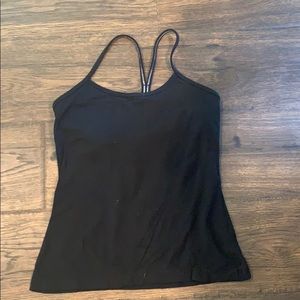 Black lululemon Y tank